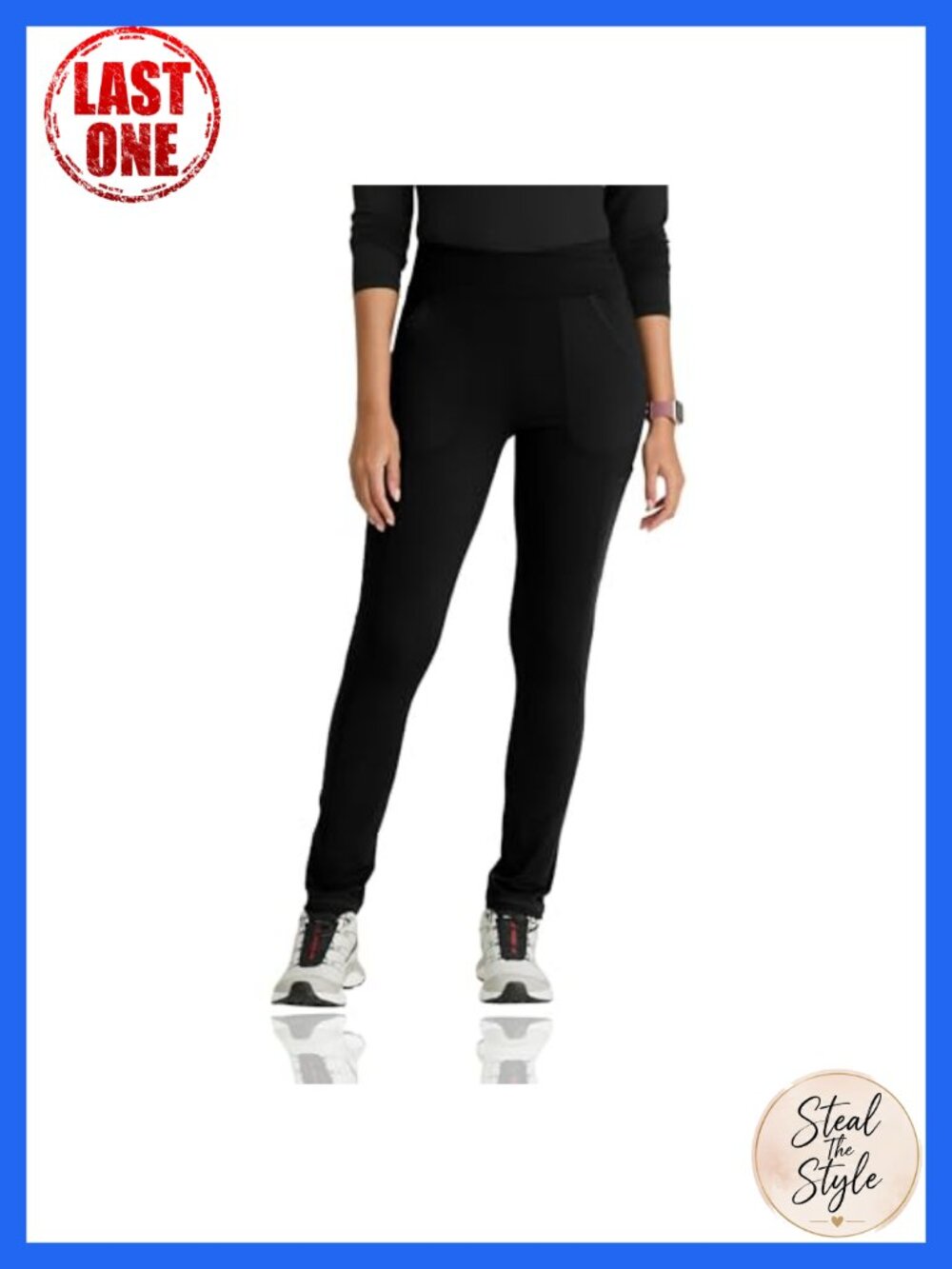 Barco One Performance Knit Medical Scrub Legging 6-Pocket High-Rise 360 Stretch
